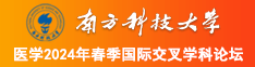 操逼网站资源南方科技大学医学2024年春季国际交叉学科论坛